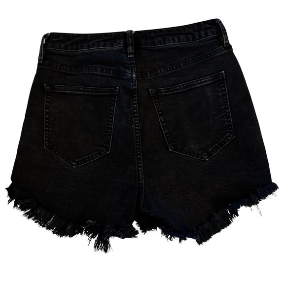 We The Free by Free People CRVY High Rise Black Denim Shorts – Size 29 - Picture 3 of 8